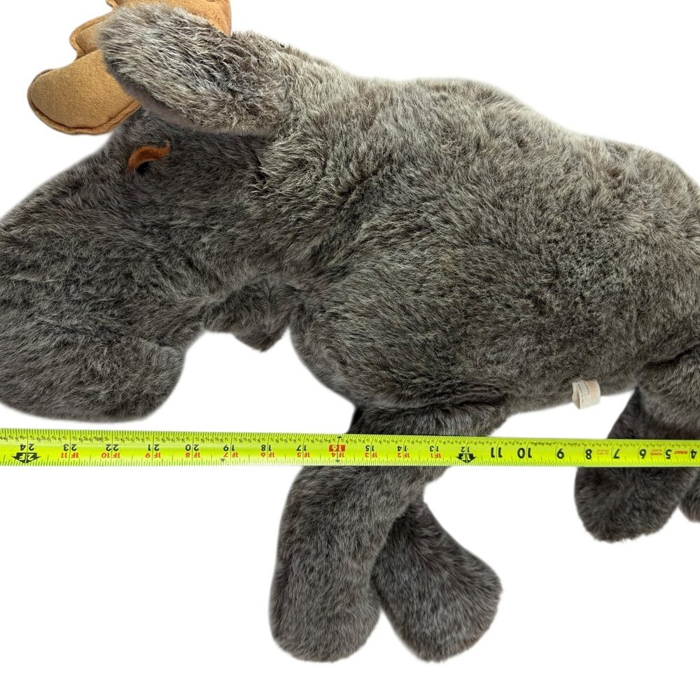 DOUGLAS LL BEAN Large Moose Plush Stuffed Animal.  Brown / Gray - Picture 4 of 8